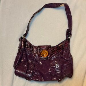 Elegant Burgundy Women's Leather Handbag